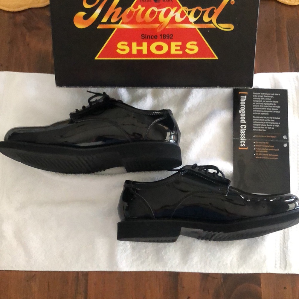 Thorogood Mens Uniform Classics Poromeric Oxford Dress Shoe Size 10 wide - Picture 3 of 6